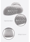 BFS   Bistyle Çemberli Kaymaz Havlu Soket Çorap 2Li BS10503 İndigo Gri