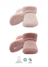 BFS   Bistyle Çemberli Kaymaz Havlu Soket Çorap 2Li BS10503 Pudra Pembe