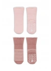BFS   Bistyle Çemberli Kaymaz Havlu Soket Çorap 2Li BS10503 Pudra Pembe