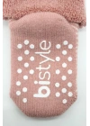 BFS   Bistyle Çemberli Kaymaz Havlu Soket Çorap 2Li BS10503 Pudra Pembe