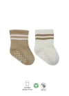 BFS   Bistyle Çemberli Kaymaz Soket Çorap 2Li BS10125 Bej-Ekru