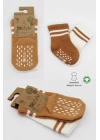BFS   Bistyle Çemberli Kaymaz Soket Çorap 2Li BS10125 Ekru Hardal