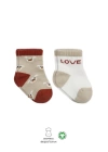 BFS   Bistyle Love Dog Penye Soket Çorap 2Li BS10118 Bej