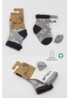 BFS   Bistyle Love Dog Penye Soket Çorap 2Li BS10118 Gri