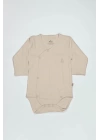BFS  Bistyle Organik Natural Basic Style Kruvaze Uzun Kol Body BS17102 Bej