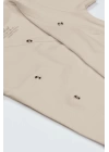BFS  Bistyle Organik Natural Basic Style Kruvaze Uzun Kol Body BS17102 Bej