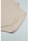 BFS  Bistyle Organik Natural Basic Style Yarım Kol Body BS17103 Bej