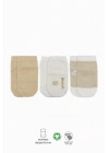 BFS   Bistyle Puanlı Kaymaz Penye Soket Çorap 3Lü BS10108 Bej