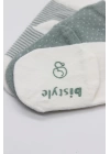 BFS   Bistyle Puanlı Kaymaz Penye Soket Çorap 3Lü BS10108 Nil