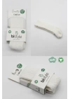 BFS   Bistyle Tekli Zikzak Kabartma Penye Külotlu Çorap BS50108 Ekru
