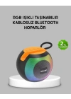 BFS Bluetooth 5.0 Hoparlör – RGB Işıklı, Güçlü Bas ve 360° Surround Ses