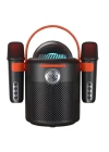 BFS Bluetooth Aile Parti Seti Kablosuz Çift Mikrofon 6 Ses Degıstırme Siyah