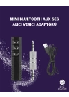 BFS Bluetooth AUX Adaptör | 3.5mm Ses Girişi İçin Kablosuz Dönüştürücü, 10m Menzil