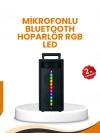 BFS Bluetooth Işıklı Hoparlör – 2x5W Güç | USB + TF Kart + FM Radyo | Siyah Renk (Kopya)
