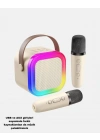 BFS Bluetooth Karaoke Hoparlör Renkli LED Işıklı ve Type-C Şarjlı