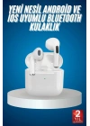 BFS Bluetooth Kulaklık Beyaz Çağrı Cevaplama Dokunmatik Kontrol Kablosuz