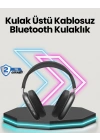 BFS Bluetooth V5.0 Kablosuz Kulak Üstü Kulaklık | Katlanabilir, Mikro USB Girişli
