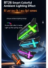 BFS Bt26 Motosiklet Kask Kulaklık Bluetooth Rgb Işıklı 2 Eşleşme Özellikli 1000 Mah Intercom