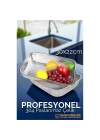 BFS  Büyük 30X22 CM Kevgir - Profesyonel Süzgeç 304 Paslanmaz Çelik