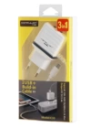 BFS C33 Hızlı Şarj Cihazı 3in1 (Dahili Micro USB Kablolu)