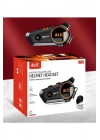 BFS C50 Motosiklet Intercom Kask Kulaklık 1500 Mah Rgb Işıklı Bluetooth Kulaklık Ip67