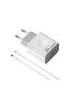 BFS C69D 20W + DC13 1M 20W Type-C to Lightning Kablolu PD Şarj Cihazı