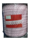 BFS Çamaşır Lastiği Dantelli 1 cm 1 Metre Açık Pembe