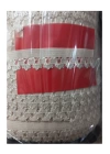 BFS Çamaşır Lastiği Dantelli 1 cm 1 Metre Krem