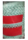 BFS Çamaşır Lastiği Dantelli 1 cm 1 Metre Su Yeşili