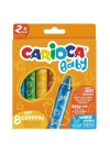 BFS   Carioca Jumbo Bebek Elleri Kirletmeyen Pastel Boya Kalemi 8Li