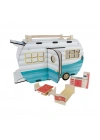 BFS ÇG95 Ahşap Karavan Turkuaz -Okutan
