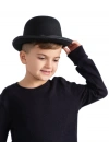 BFS Charlie Chaplin Stil Çocuk Şapkası – Siyah Melon Parti Şapkası