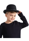 BFS  Charlie Chaplin Stil Çocuk Şapkası – Siyah Melon Parti Şapkası