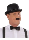 BFS  Charlie Chaplin Stil Yetişkin Şapkası – Siyah Melon Parti Şapkası