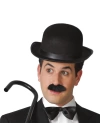 BFS Charlie Chaplin Stil Yetişkin Şapkası – Siyah Melon Parti Şapkası