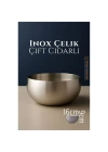 BFS  Çift Cidarlı Kase - Inox Çelik Kase 16 cm