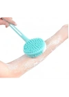 BFS Çift Taraflı Silikon Uzun Saplı  Banyo Fırçası CM-331