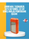 BFS Çift USB Çıkışlı Güneş Enerjili Aydınlatmalı Powerbank