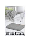 BFS Çift Yüzeyli Profesyonel Microfiber Cam Bezi - Yüksek Kalite Temizlik Bezi  40 x 40 cm