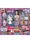 BFS   Cindy Doll Bebekli Lavabo ve Temizlik Seti 02452
