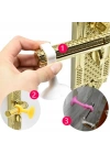 BFS  CM-072 Vantuzlu Geçmeli Kapı Kolu Stoper 4lü Set Beyaz