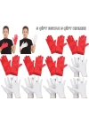 BFS   Çocuk Gösteri Eldiven Seti – 5 Çift Beyaz &amp; 5 Çift Kırmızı
