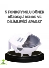 BFS Çok Fonksiyonlu Döner Rende Süzgeç Hazneli Ergonomik Sebze Doğrayıcı