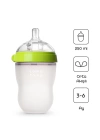 BFS   Comotomo Antikolik Silikon Biberon 250 ml 3-6 Ay Yeşil