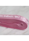 BFS  Crafts 1cm 10 mt Pembe Saten Hoşgeldin Bebek
