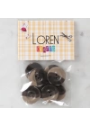 BFS  Crafts 8li Düğme Kahverengi - 1139