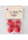 BFS  Crafts 8li Düğme Kırmızı - 1128