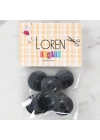 BFS  Crafts 8li Düğme Koyu Gri - 1122