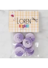 BFS  Crafts 8li Düğme Mor - 1136