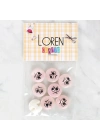 BFS  Crafts 8li Kızgın Yüz Düğme - 1021